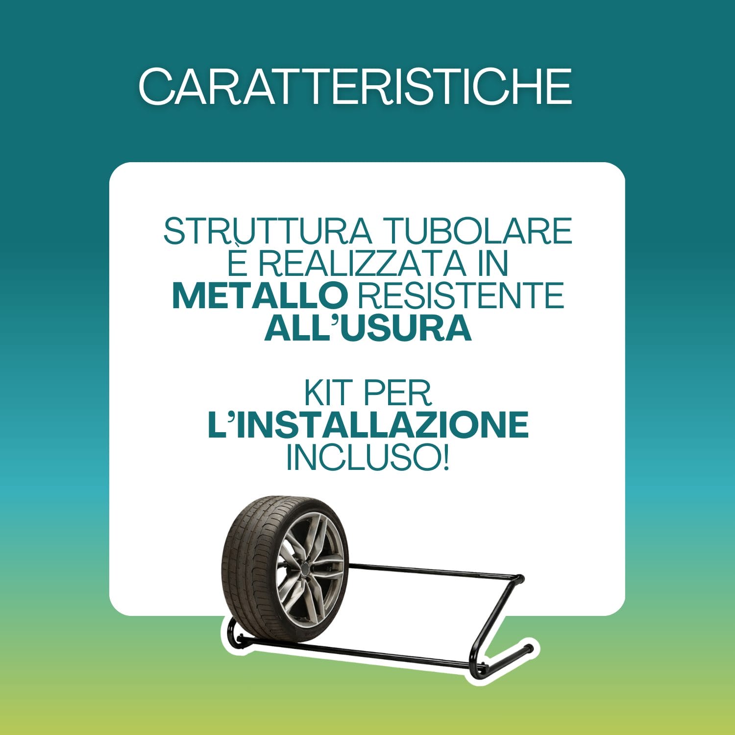 portagomme da parete caratteristiche Portagomme da parete in metallo resistente con struttura tubolare e kit montaggio