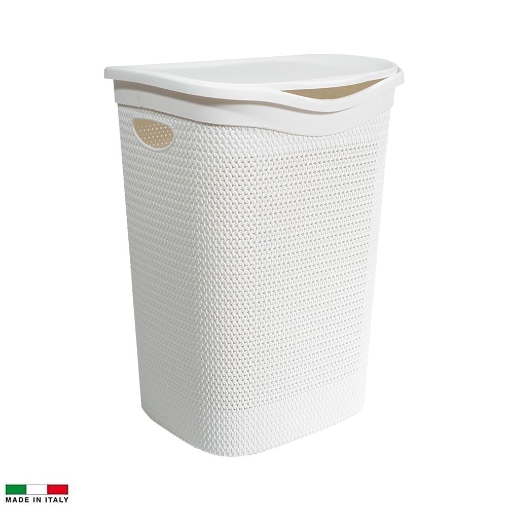 portabiancheria-bianco-made-italy Cesto portabiancheria bianco made in italy