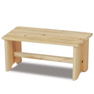 Sgabello poggiapiedi legno 35×17,5×15,5 cm