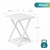 Dimensioni Tavolo ARNO 50x47x65 cm Tavolo da giardino ARNO pieghevole bianco dimensioni 50x47x65 cm leggero e compatto
