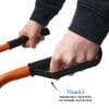 Maniglie ergonomiche antiscivolo del carrello portapacchi per scale