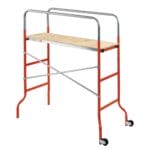 Trabattello in acciaio da 144x62x142h cm con ruote