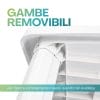 tavolo ovale gambe removibili