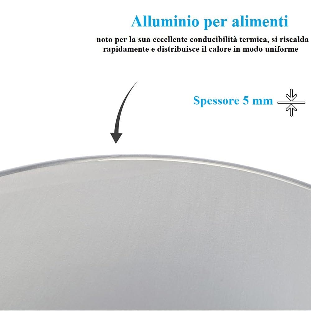 Padella Grill Doppia Magic Mag &Oslash;28cm - Per Piadina, Carne, Pesce, Antiaderente