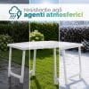 Tavolo NIK Resistente agli Agenti Atmosferici Tavolo da esterno NIK resistente a pioggia sole e freddo per giardino terrazzo e balcone