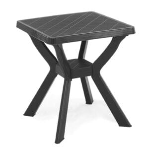 Tavolo da giardino piccolo in plastica 70x70x72 cm