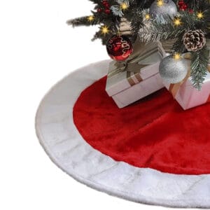 Tappeto copri base albero di Natale Ø 80 cm