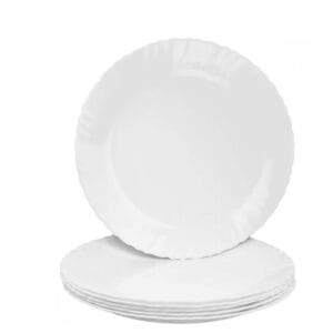 Set 6 Piatti in vetro piani