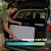 Panchina pieghevole salvaspazio a valigia facile da trasportare