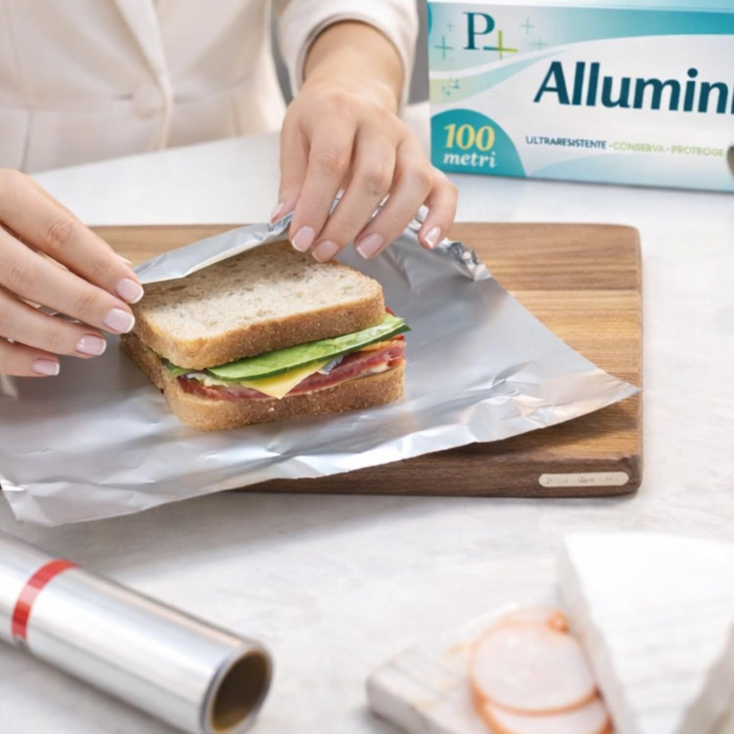 Rotolo di alluminio durevole e resistente per conservazione alimenti