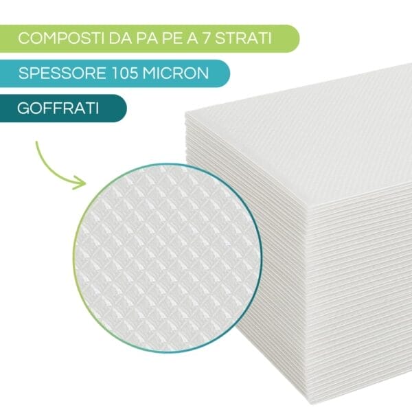 100 Sacchetti Sottovuoto Per Alimenti 30x40 Cm - Goffrati, Senza BPA, Per Cottura E Conservazione - Foto 9