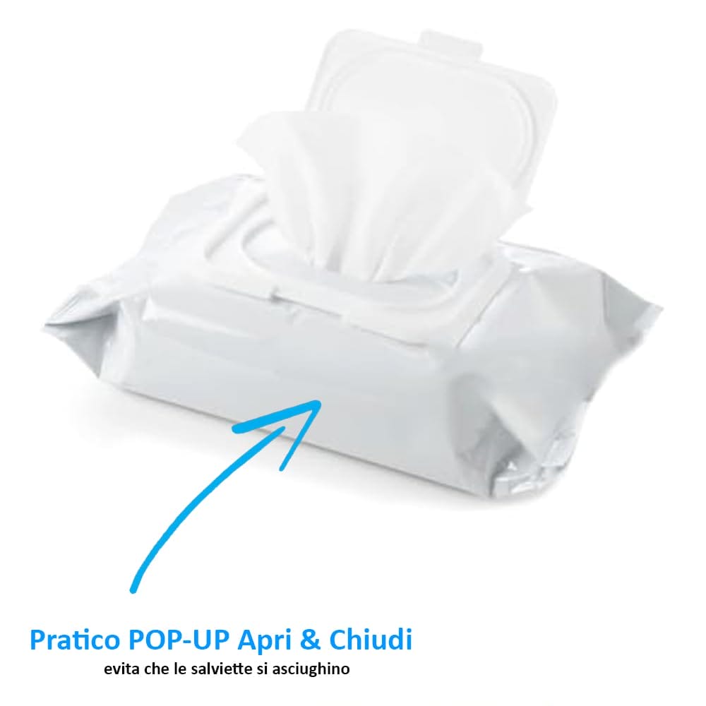 Salviette Umidificate Multiuso 72 Pezzi | Igienizzanti E Rinfrescanti | Confezione Apri E Chiudi - Foto 2