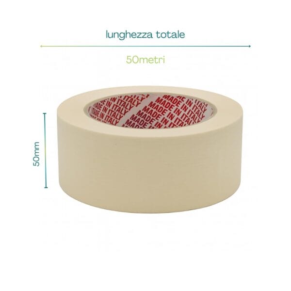 Nastro Adesivo In Carta, 25 Mm X 50 M - Nastro Per Mascheratura - Foto 4