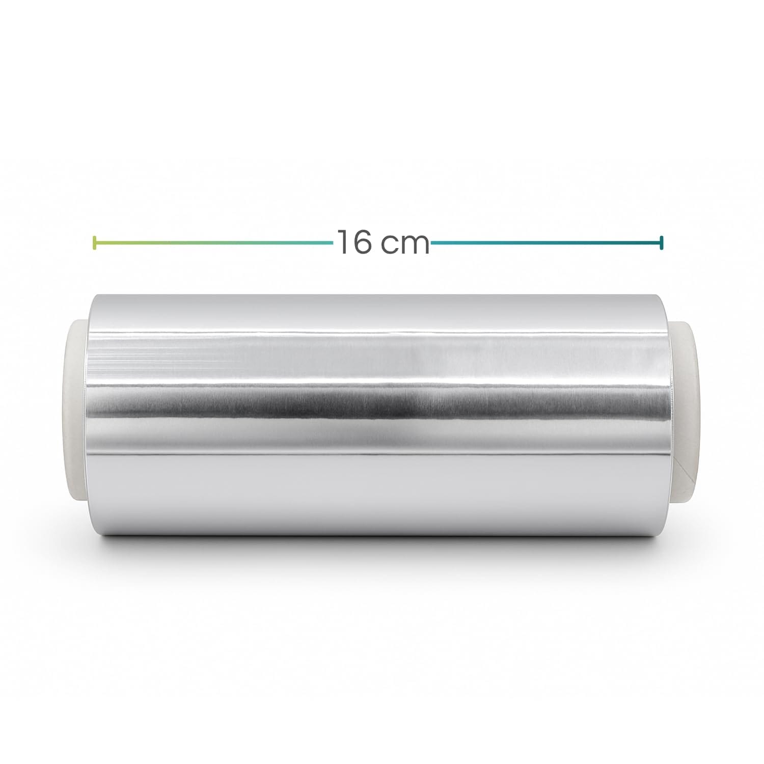 misura-flor Rotolo in alluminio da 16 cm di larghezza, ideale per uso alimentare e parrucchieri