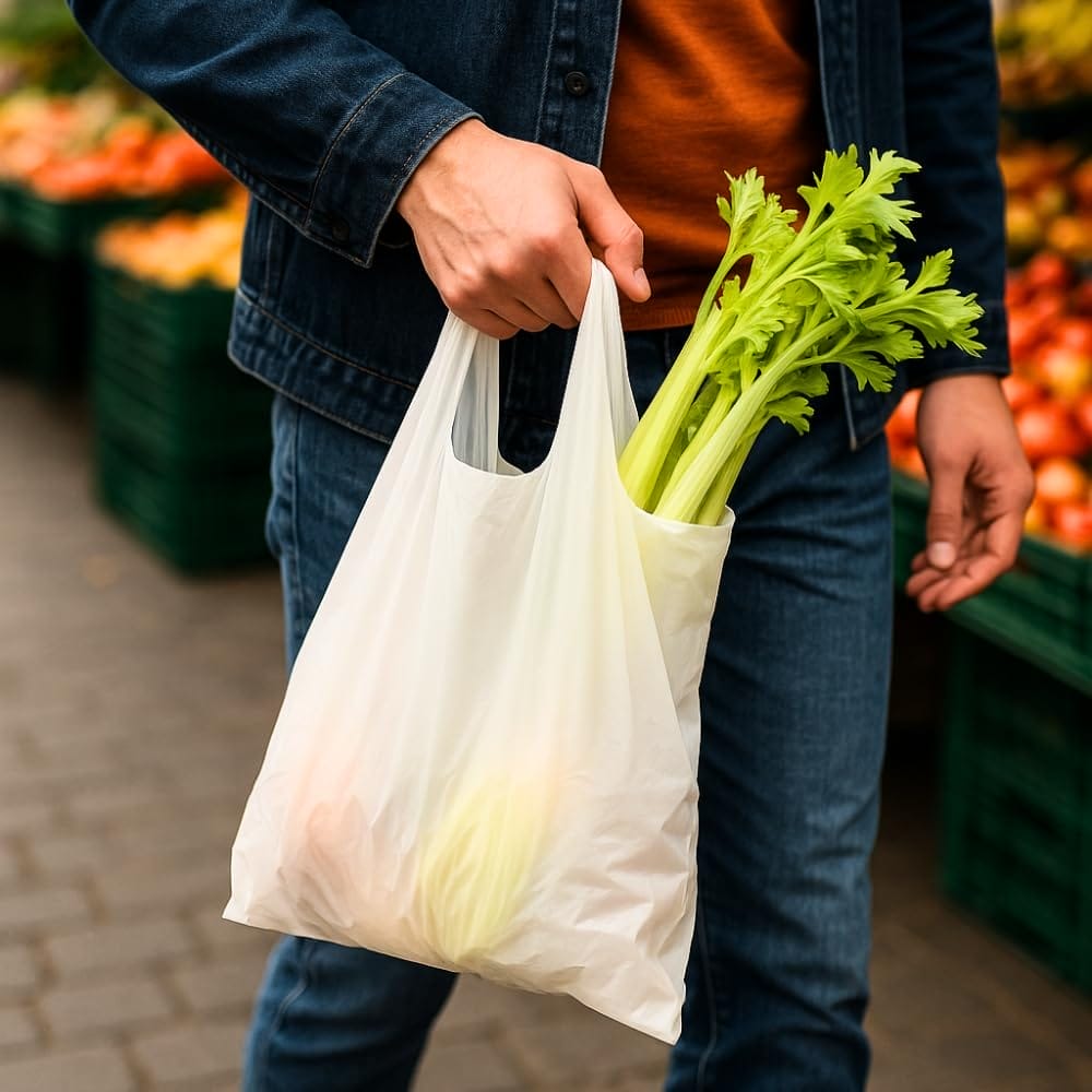 Shoppers Biodegradabili mini 30x60cm con soffietti laterali