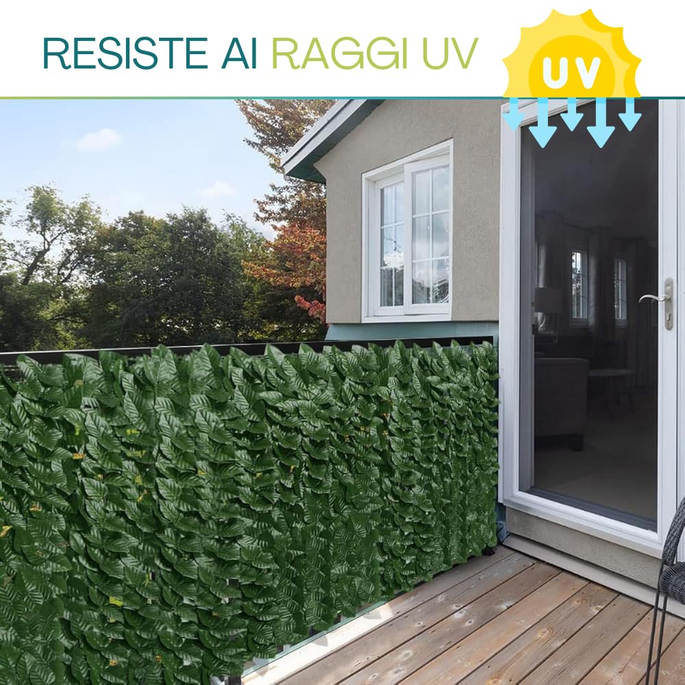 siepe artificiali per balconi e terrazzi resistente raggi uv