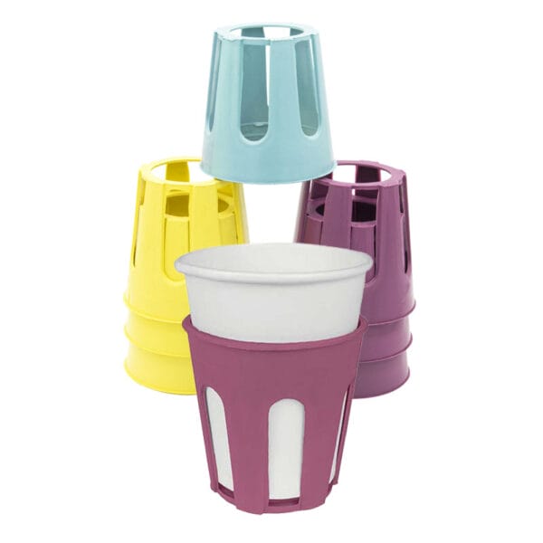 Portabicchieri Da Esterno 6 Pezzi - Antivento E Colorati Per Party - Foto 4