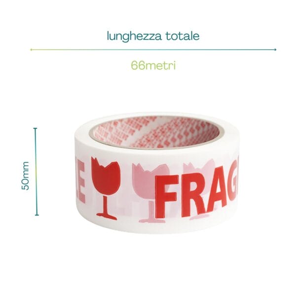 Koem Rotolo Nastro Segnaletico Rosso Alta Visibilita' In Polietilene Cm - Foto 5