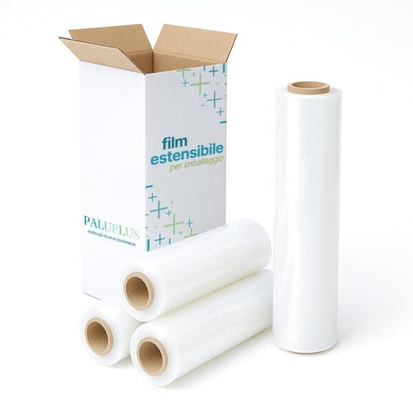 Film Estensibile Manuale Neutro - Cm.50h. Lunghezza Rotolo Mt.150 - Foto 3