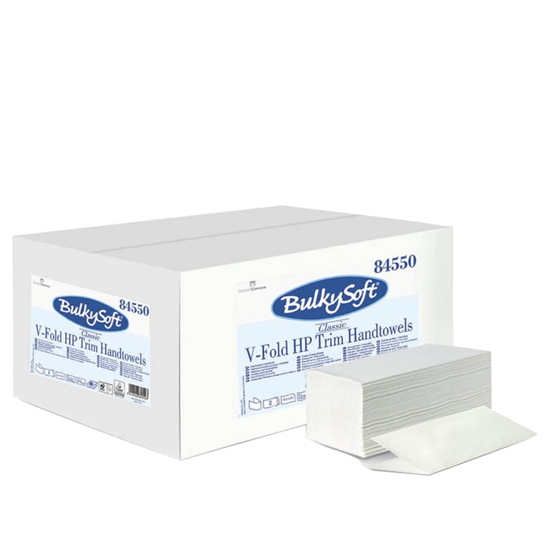 Asciugamani Di Carta Monouso Piegati A V | 6300 Pezzi | 21x21 Cm | Doppio Velo | Made In Italy