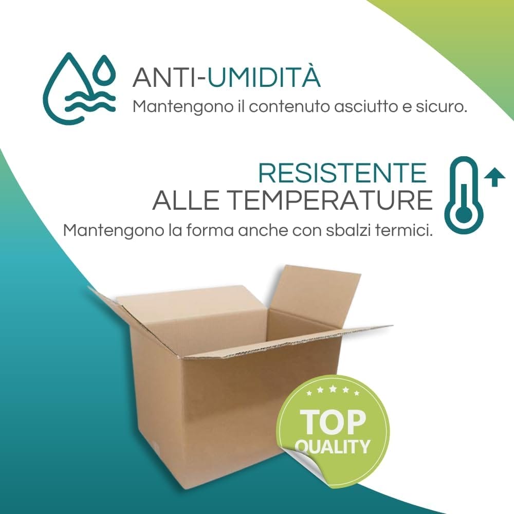 Scatola trasloco doppia onda resistente umidità e sbalzi termici per imballaggio