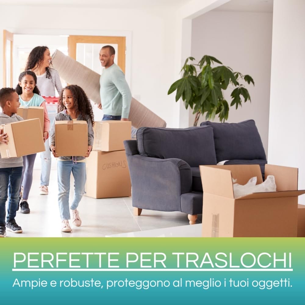 Scatole cartone trasloco doppia onda robuste per trasporto oggetti durante cambio casa