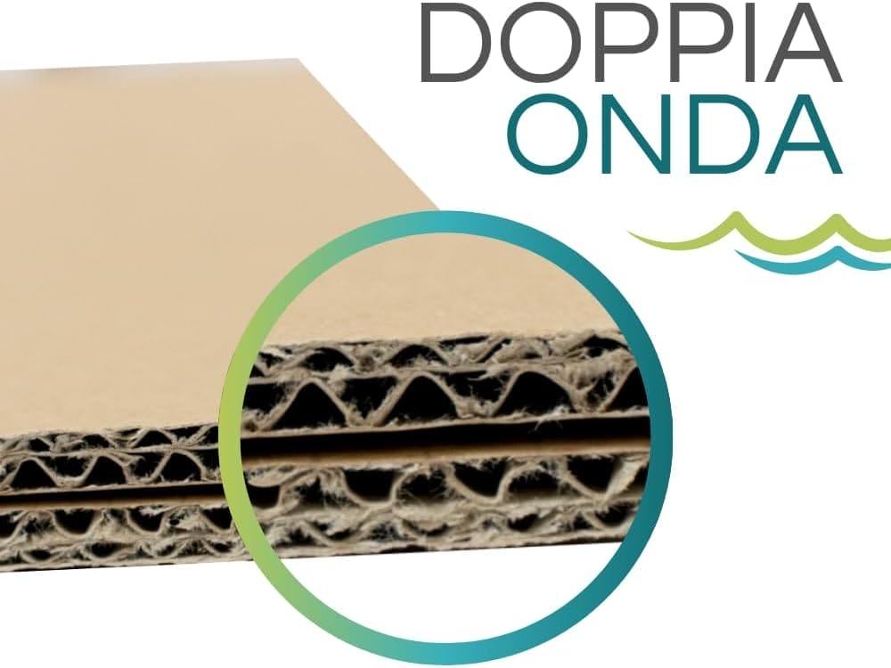 Cartone doppia onda dettaglio materiale resistente per scatole trasloco e spedizioni