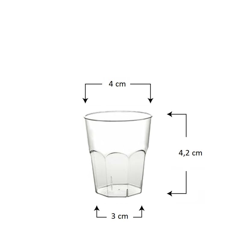 200 Bicchieri Plastica 30ml Trasparenti - Monouso, Impilabili, Per Shot, Degustazioni E Feste - Foto 4