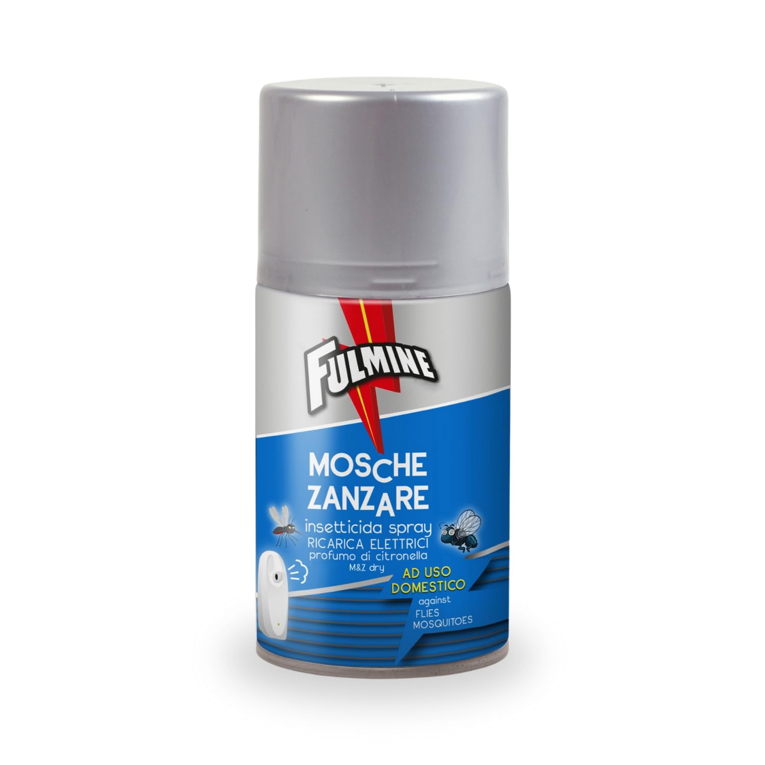 principale -1pz - fulmine 250ml Insetticida Fulmine 250 ml contro mosche e zanzare con profumo di citronella