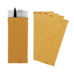 Buste portaposate carta paglia con tovagliolo - 1000