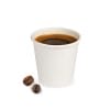 bicchierini-bianchi-90ml-principale Bicchierino caffè in cartoncino bianco biodegradabile con chicchi di caffè accanto