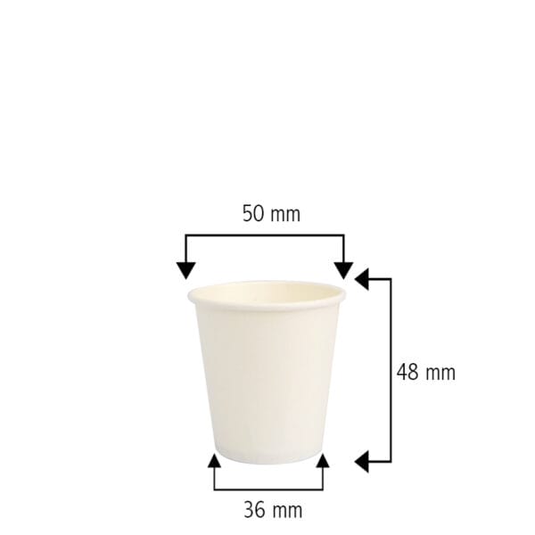 100 Bicchierini Caffè In Carta 75ml - Biodegradabili, Resistenti Fino A 90°C, Colore Marrone - Foto 2