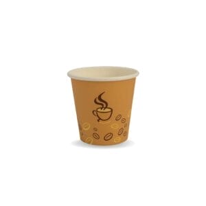 Bicchieri di carta per caffè con grafica chicco 90 ml