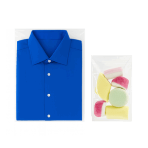 Sacchetti in cellophane trasparenti con aletta