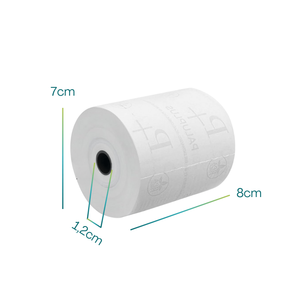 Rotoli Carta Termica 80x60 Mm - 100 Rotoli Carta Per POS - Carta Scontrini - Compatibile Con Stampante Termica, Registratore Di Cassa E Bilance - Foto 3