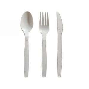 Tris posate monouso in CPLA da 16 cm