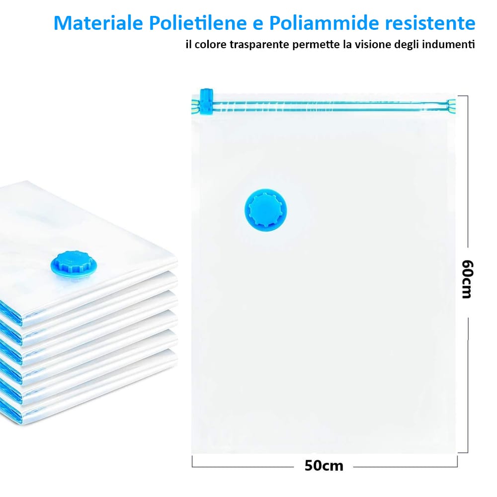 Sacchetti Sottovuoto Per Coperte Lavatelli - 2 Unità, 70x120 Cm | Risparmio Spazio, Anti Acari E Muffa - Foto 12