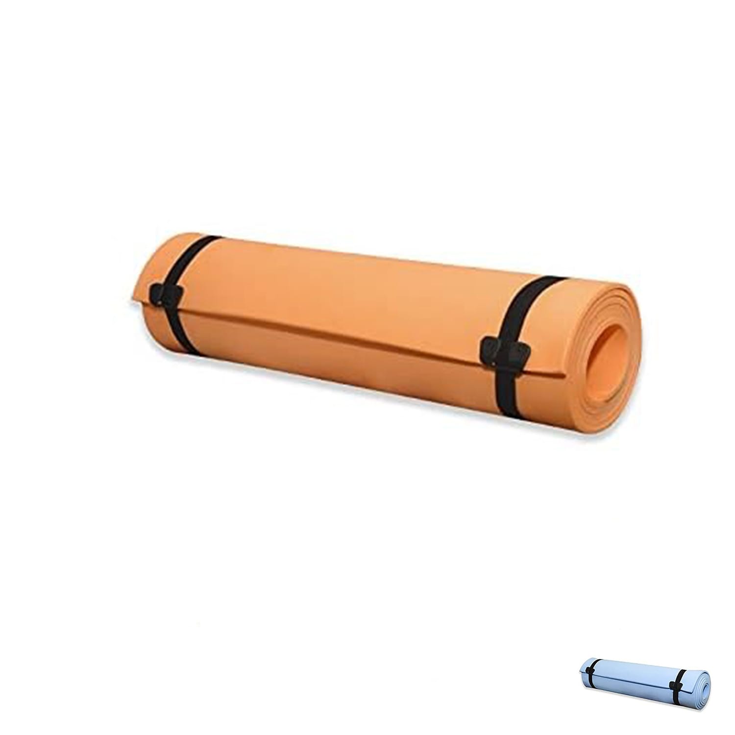 Materassino camping arancione morbido 180x50 cm per fitness e campeggio