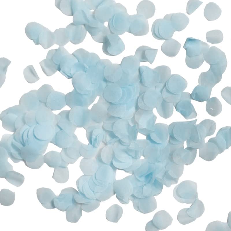 Coriandoli azzurri per rivelazione del sesso del bambino maschio