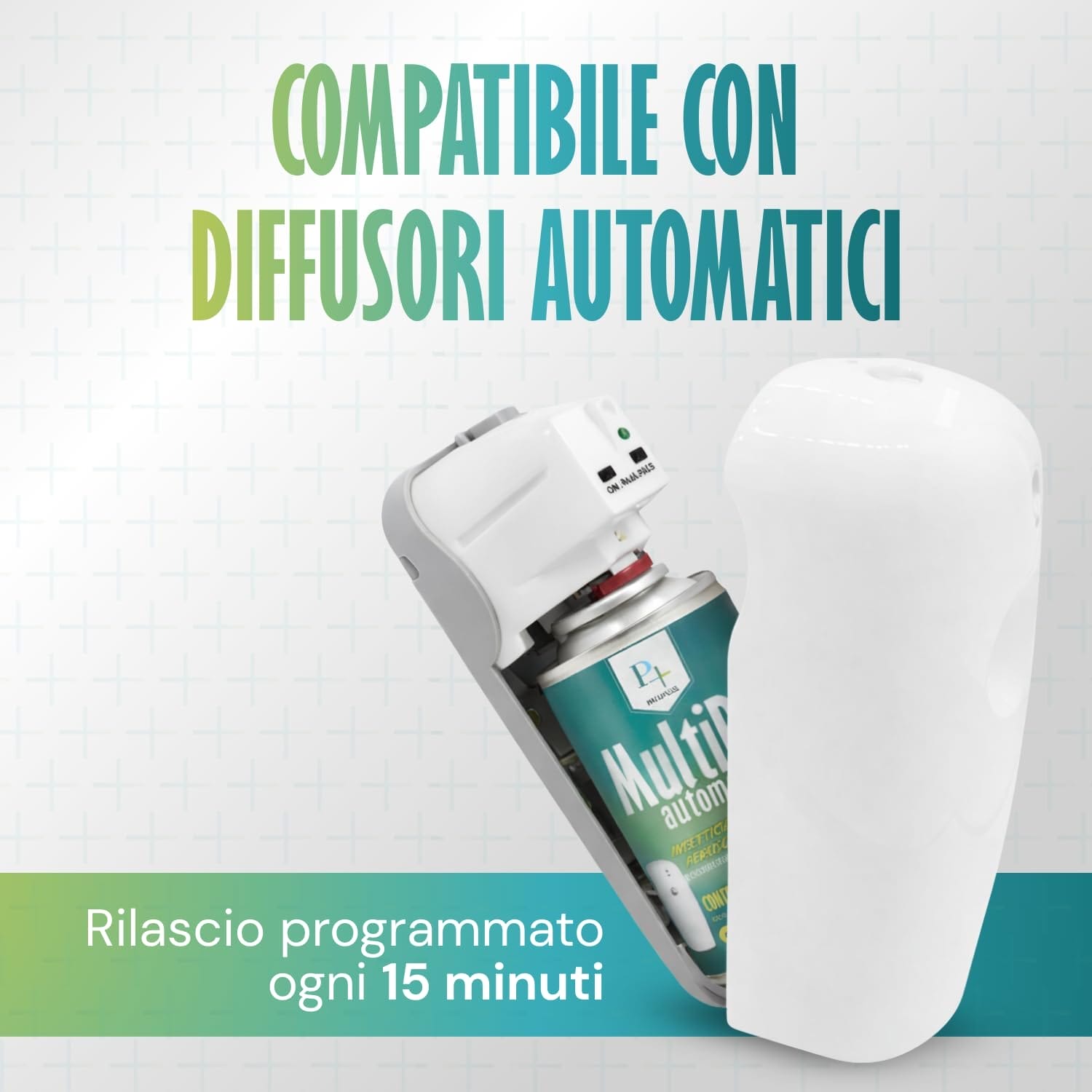Bomboletta MultiPy compatibile con diffusori automatici programmabili ogni 15 minuti