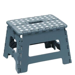 Sgabello pieghevole apri e chiudi in plastica 29x22x22 cm