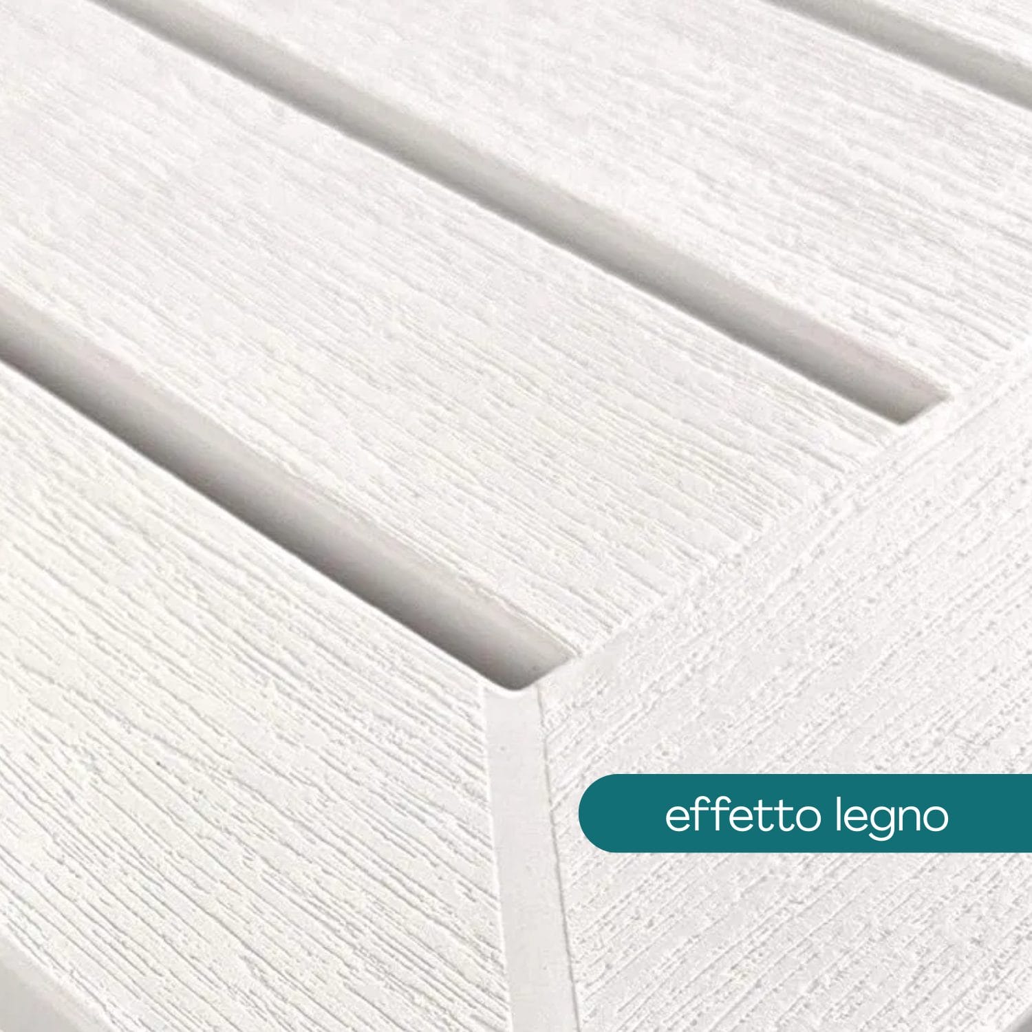 tavolo adige materiale Dettaglio superficie tavolino in plastica effetto legno bianco