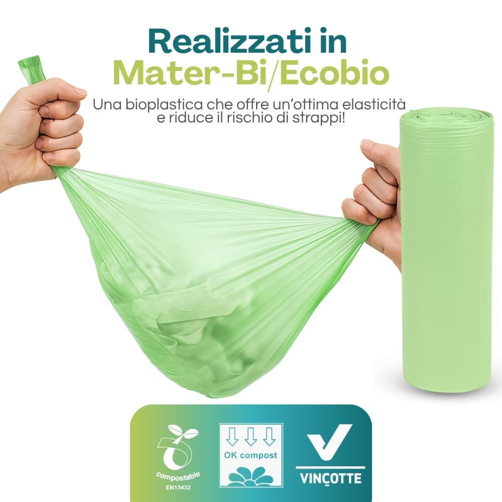 Materbi Shopper Plastica Grandi Sacchetti Biodegradabili Per
