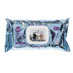 Salviette per cani e gatti detergenti con Clorexidina
