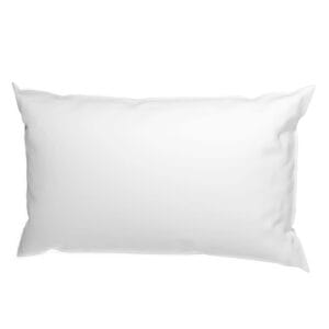 Cuscino bianco in poliestere 70×40 cm
