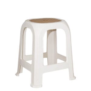 Sgabello da bagno in plastica 31x27x46 cm