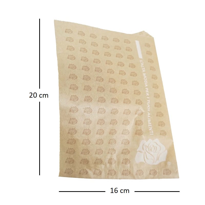Sacchetti Di Carta Kraft Per Alimenti | 200 Pezzi Bianchi 14x30cm, Made In Italy - Foto 10