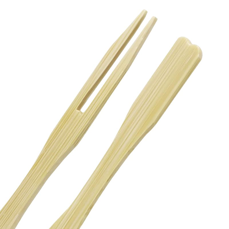 600 Forchette Cocktail In Bambù Usa E Getta - Forchette A Due Punte Per Finger Food E Antipasti - Foto 11