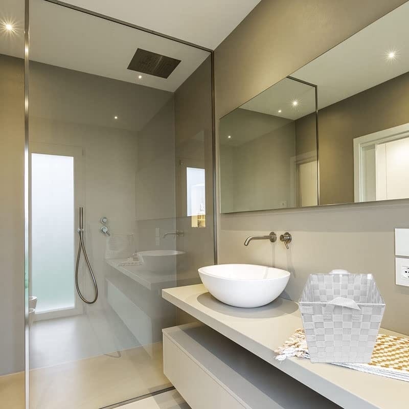 Cesto Portaoggetti In Giacinto D'acqua - Stile Vimini | Per Bagno, Camera O Soggiorno - Foto 5