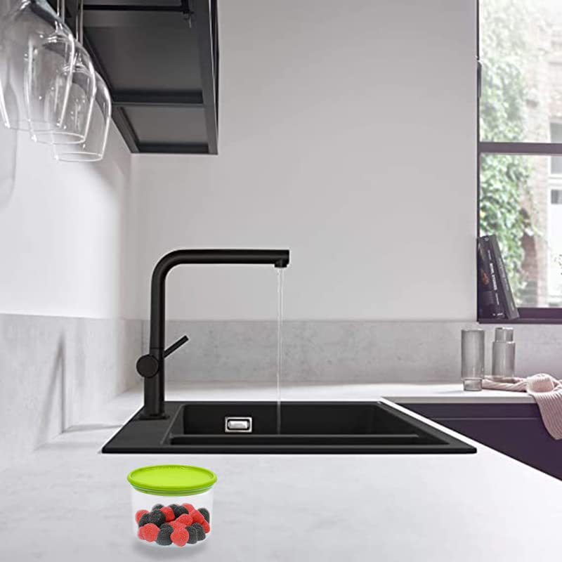 Barattolo in plastica 500 ml con coperchio verde per alimenti